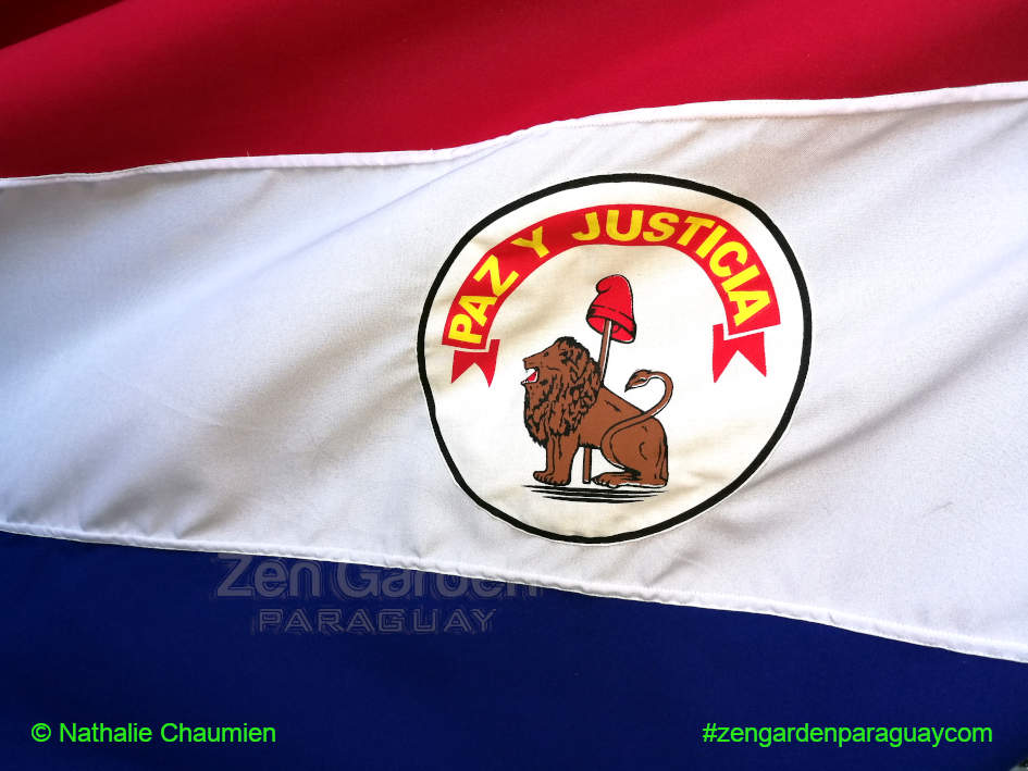 Flagge von Paraguay - Rückseite